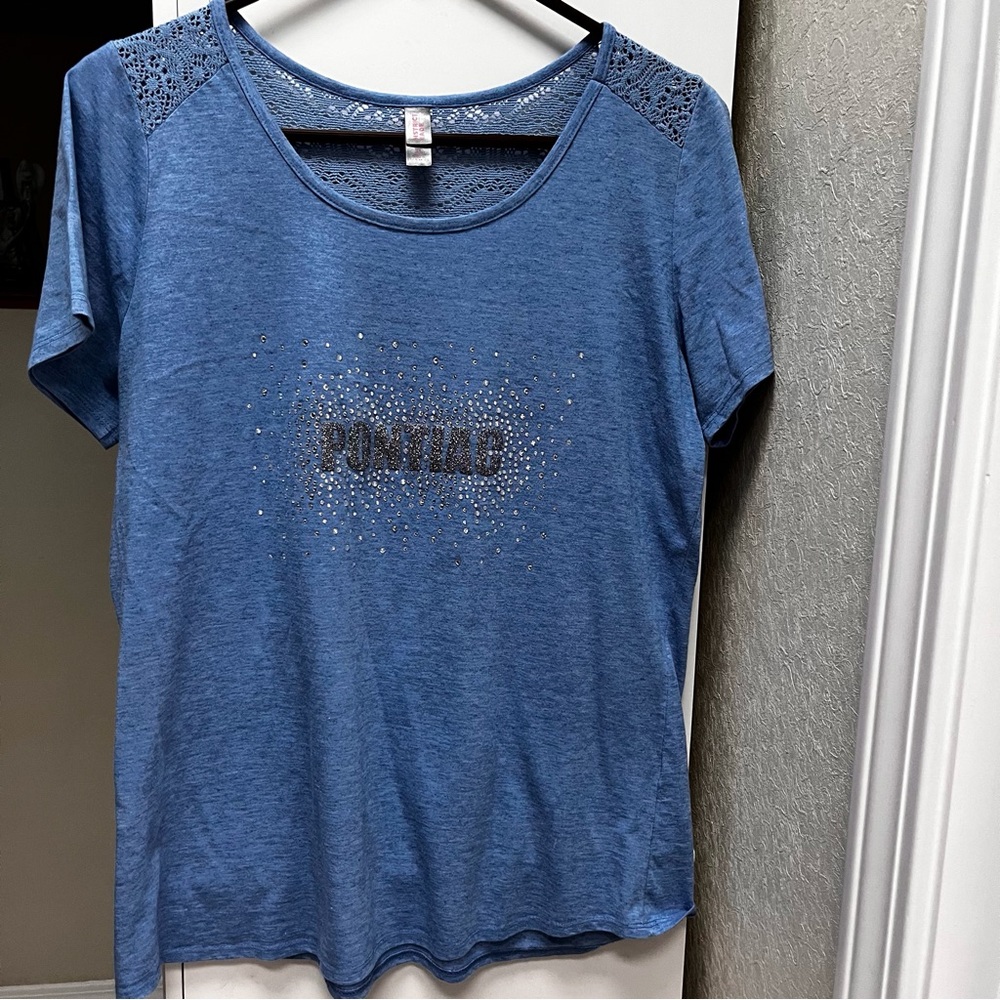 Ladies Pontiac Sequin Knit Top - Size XL - EUC